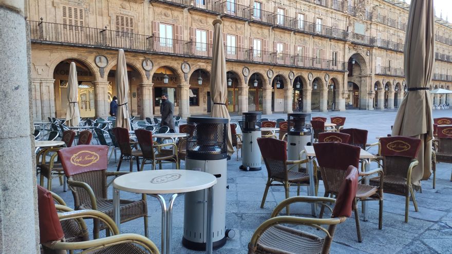 Terraza en la ciudad de Salamanca.