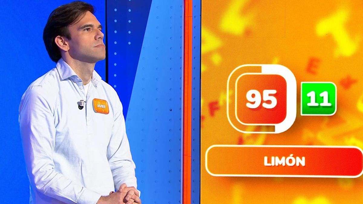 Javier en la nueva prueba final de 'Pasapalabra'