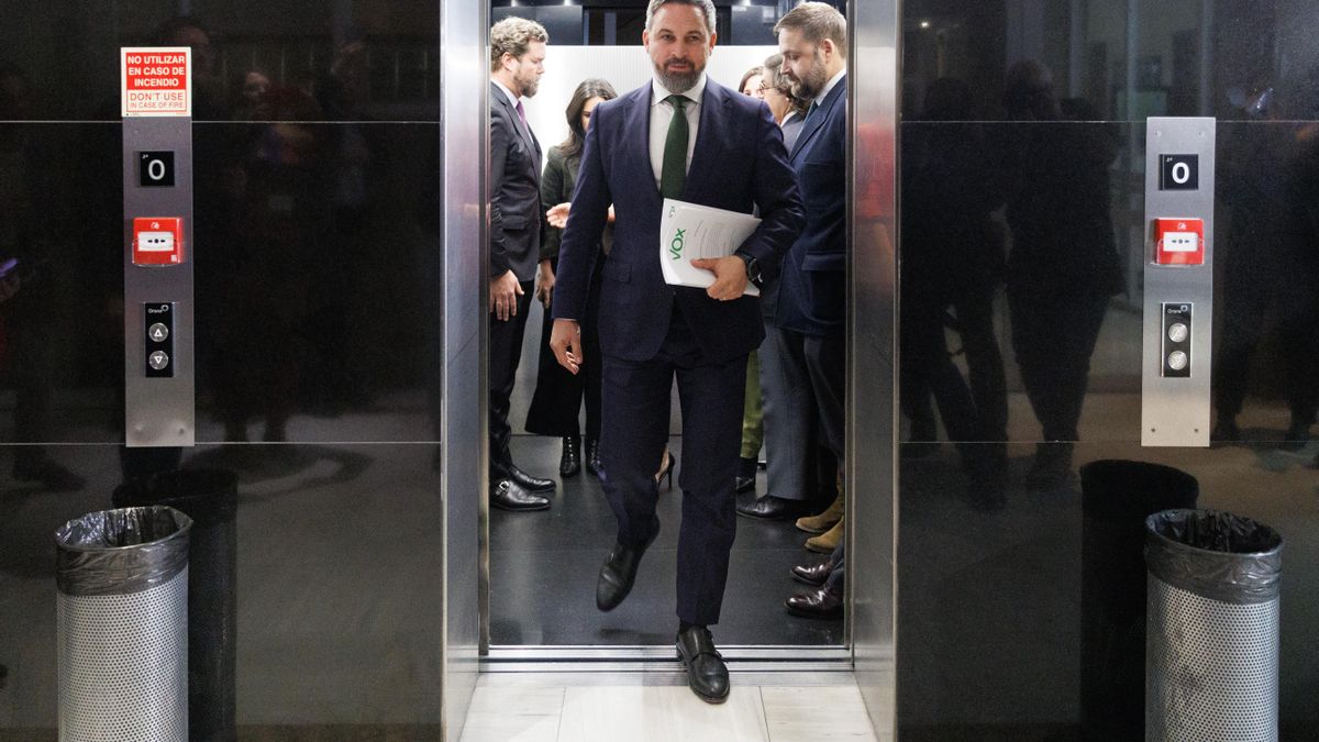 El líder de Vox, Santiago Abascal.