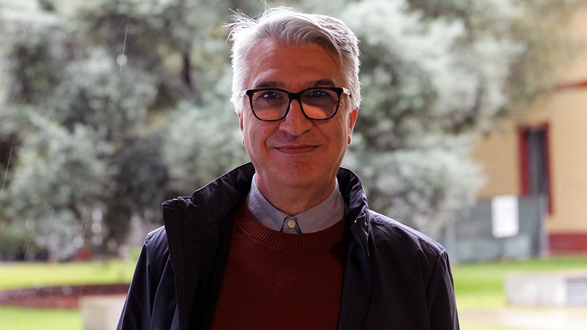 Manuel Lay, en el patio de Diputación de Sevilla.