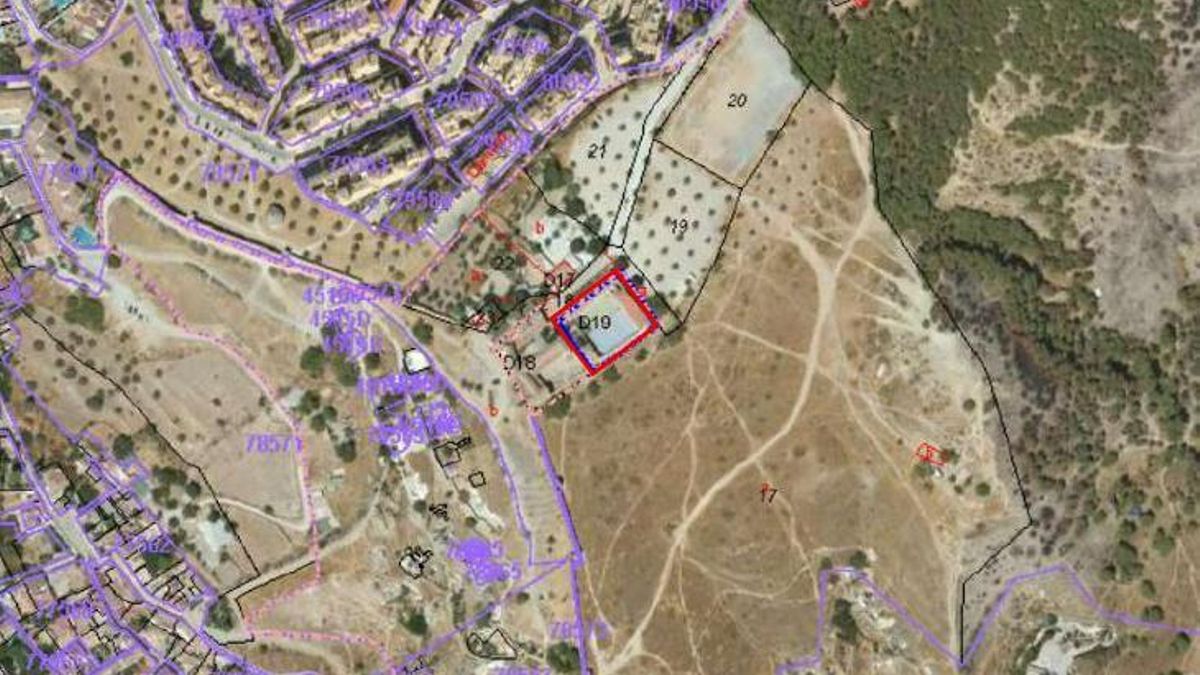 En rojo, la ubicación del centro de menores que la Junta está vendiendo