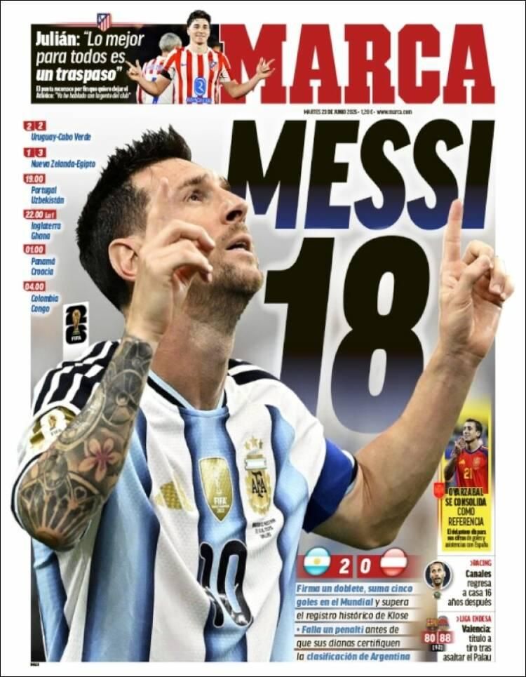 Los diarios del mundo, a los pies de un Messi eterno