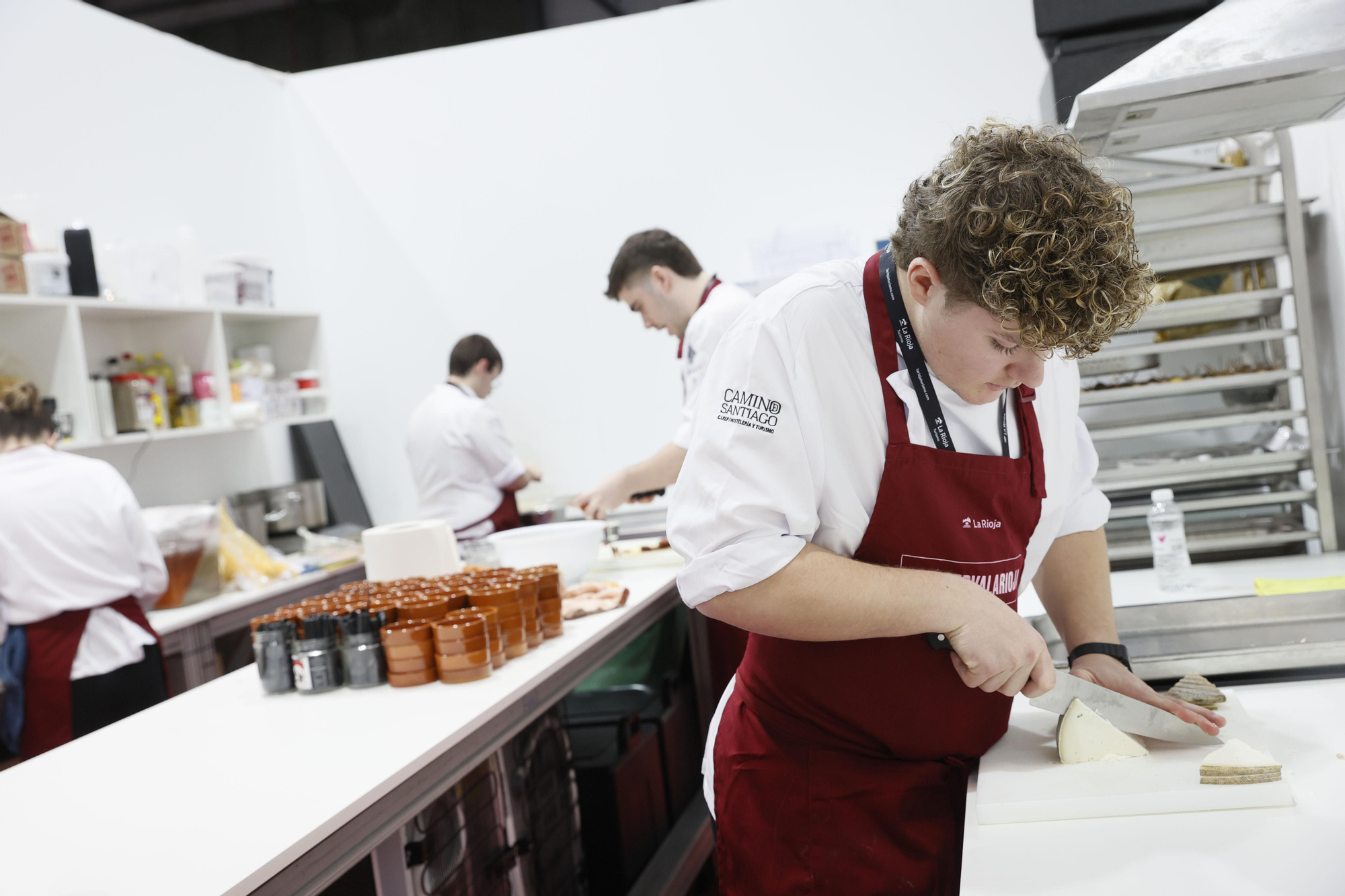 La gastronomía del estand fue responsabilidad de la Escuela de Hostelería de La Rioja
