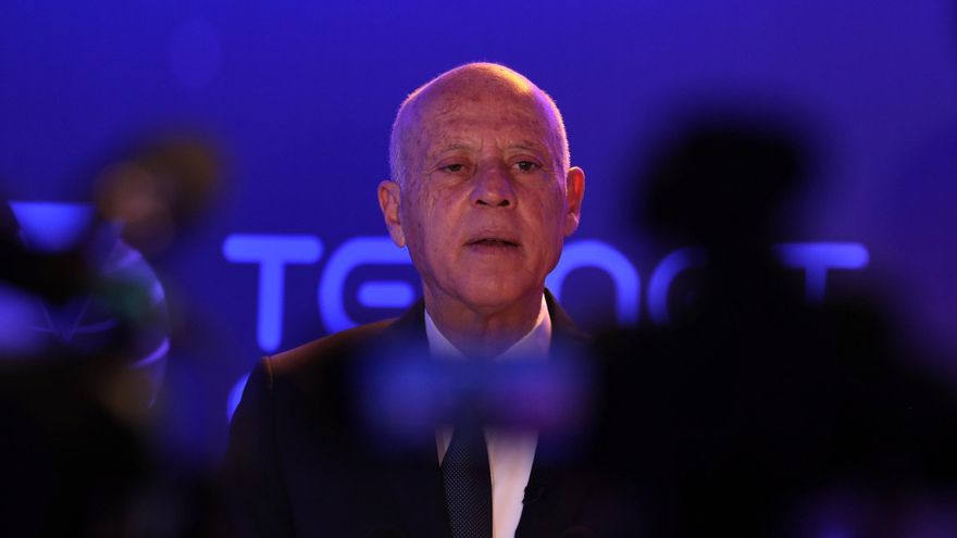 Archivo de Kais Saied . EFE/EPA/MOHAMED MESSARA