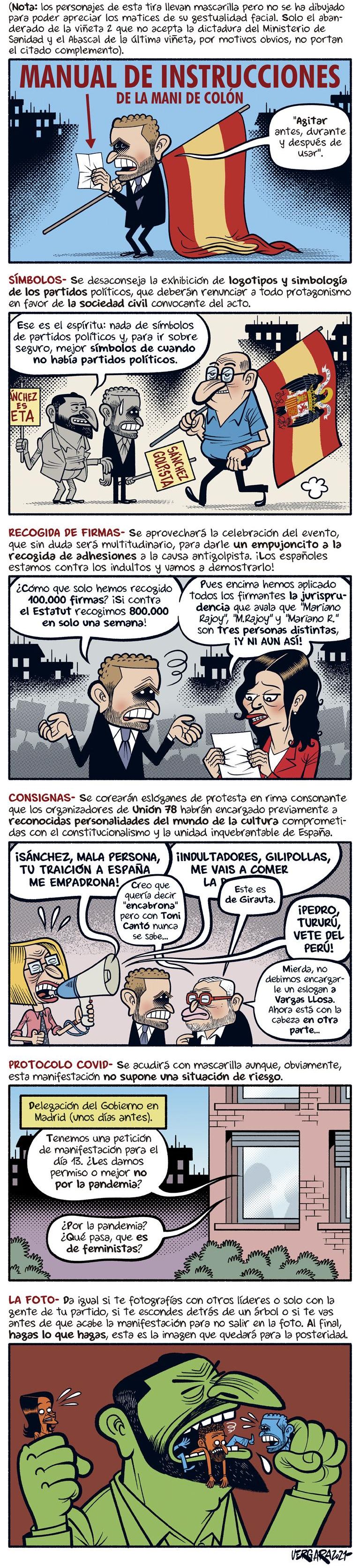 Manual de instrucciones de la mani de Colón