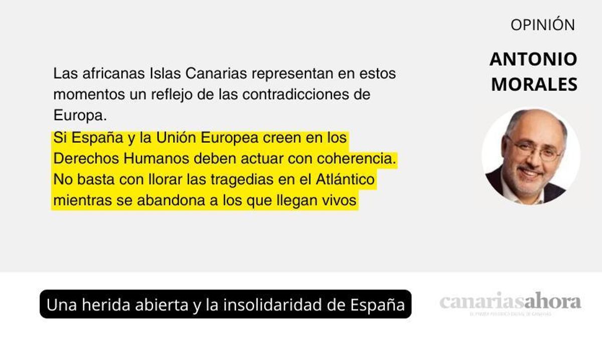 Una herida abierta y la insolidaridad de España