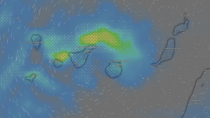 Lluvia, vientos fuertes, posibles nevadas y tormentas: el tiempo para los próximos días en Canarias