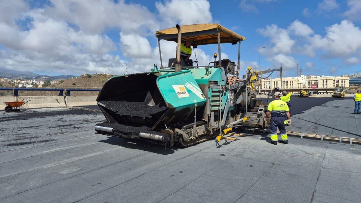El Cabildo de Gran Canaria prevé abrir al completo el viaducto del Guiniguada durante la tarde de este lunes