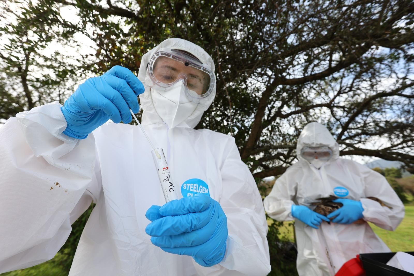 Miembros del SAG haciendo muestreos en campo. Foto: cortesía SAG