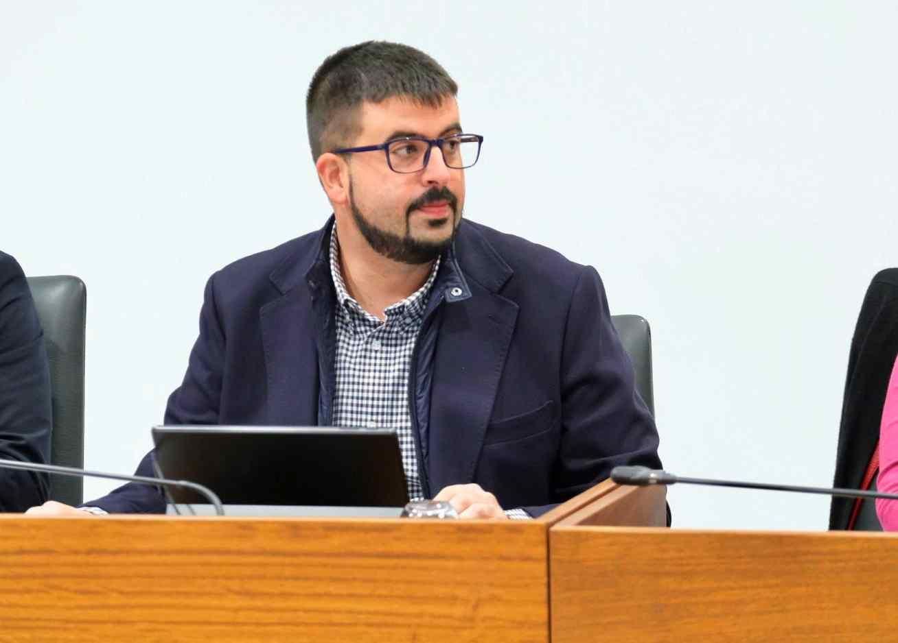 Borja Perdomo,  portavoz del Grupo Socialista en el Cabildo de La Palma.