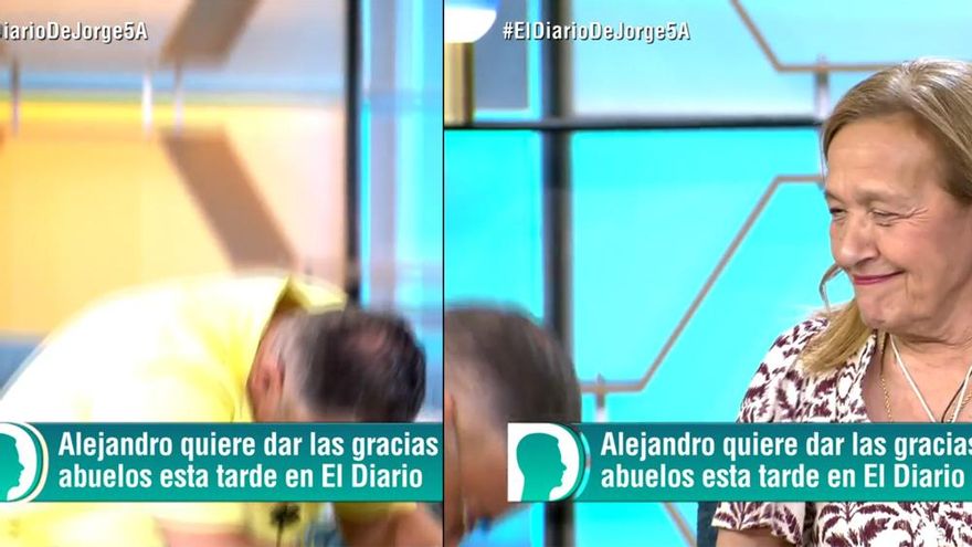 El gesto de Jorge Javier con una fiel espectadora de su nuevo programa: "Mira, me arrodillo"