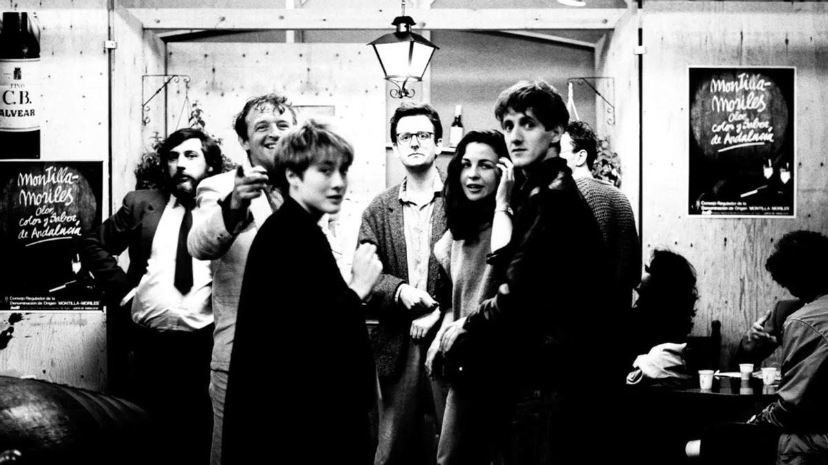 Vini Reilly en una taberna cordobesa, en su visita a la ciudad en 1991