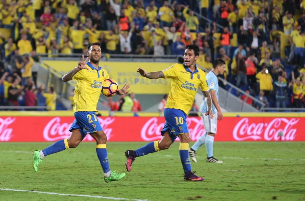 Imágenes del partido disputado en el Estadio de Gran Canaria entre la UD Las Palmas y el Celta de Vigo. Alejandro Ramos.