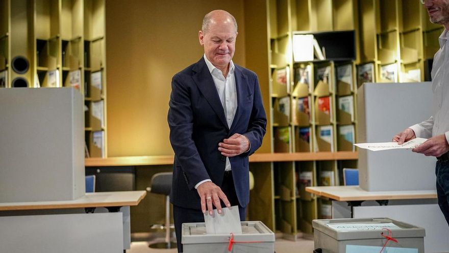 Olaf Scholz (SPD) vota este domingo