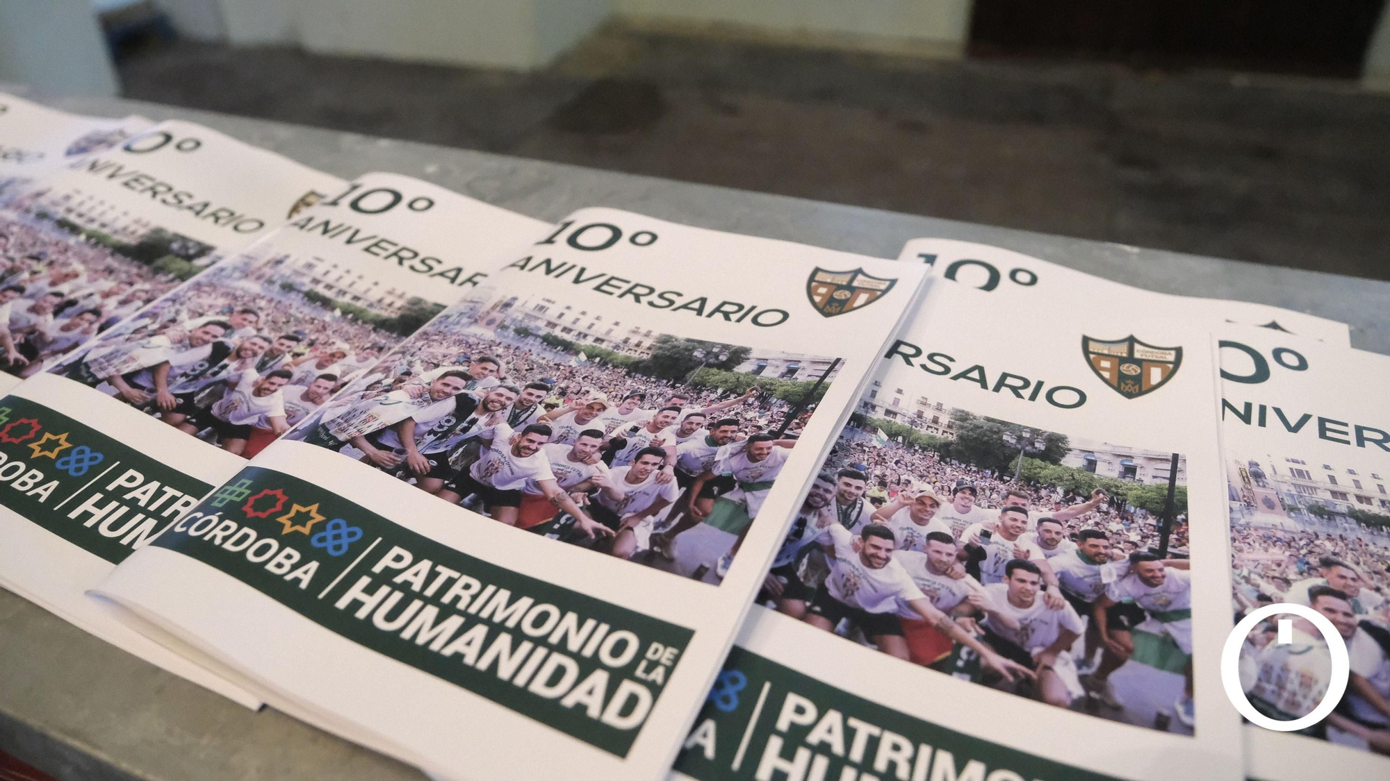 Exposición '10 años del Córdoba Futsal ' en la caseta de las matildes