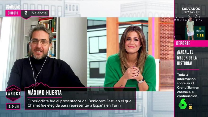 Máximo Huerta: "En la final del Benidorm Fest el público estaba con Rigoberta, todos se tocaban la teta"
