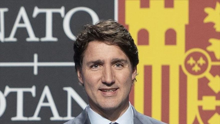 El primer ministro de Canadá, Justin Trudeau, en la cumbre de la OTAN en Madrid