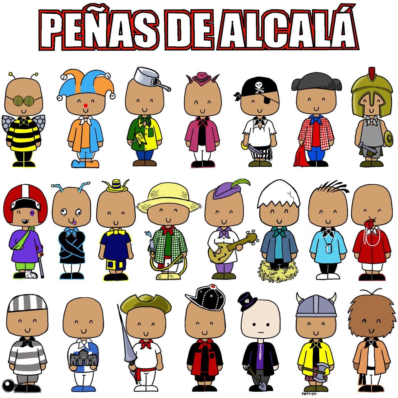Los dibujos de las peñas de Alcalá, creados por Pinty
