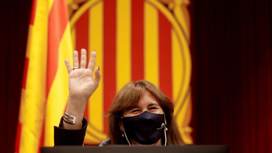 La presidenta del Parlament, Laura Borràs, en una imagen de archivo. EFE/Quique García