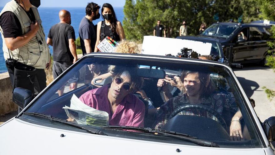 Marcel Borràs y Emilio Palacios en el rodaje de 'El Inmortal' en Alicante