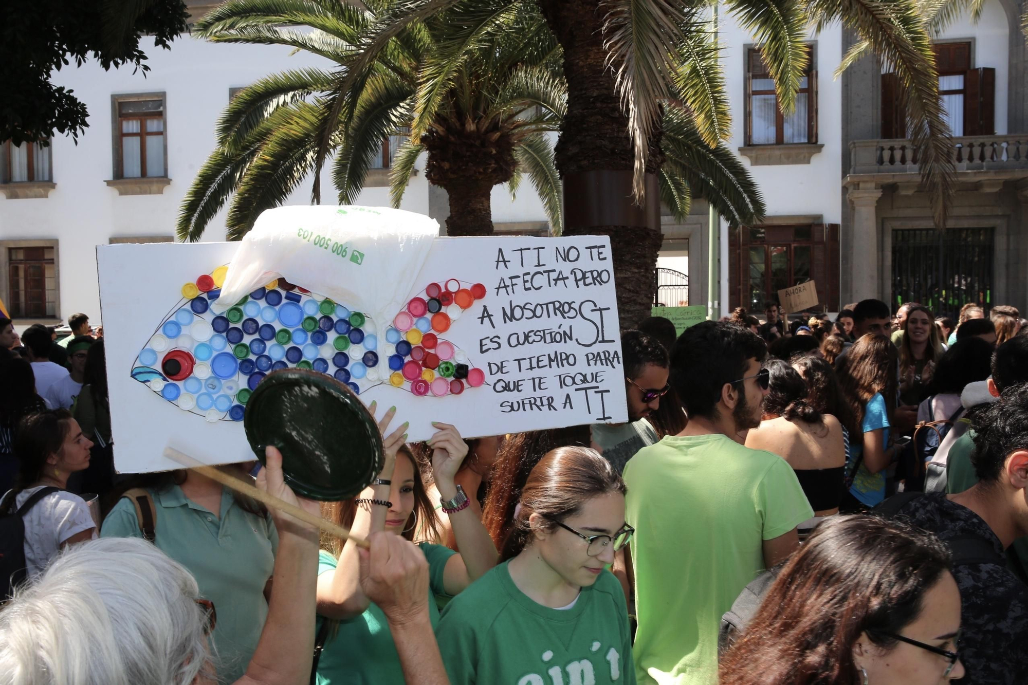 Movilización contra el cambio climático en Gran Canaria.
