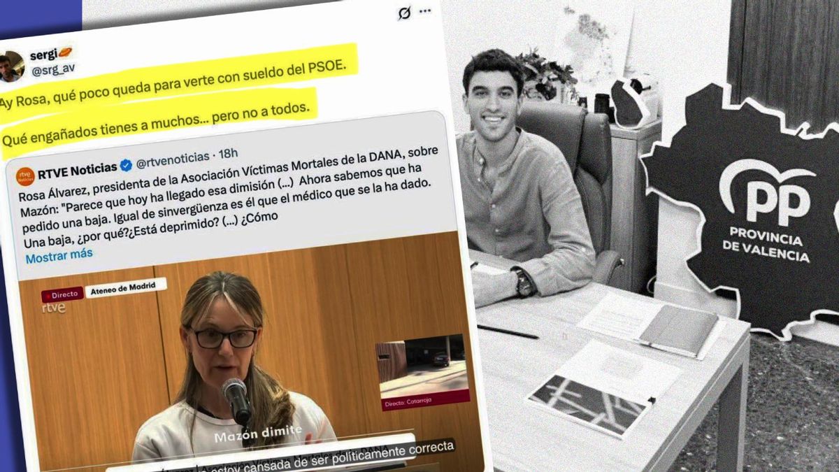 El gerente del PP valenciano ataca a una víctima de la dana: "Qué poco queda para verte a sueldo del PSOE"