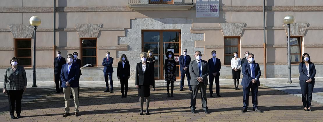 El nuevo equipo de dirección de la Universidad de Alcalá con Julián Garde al frente