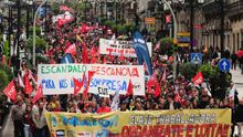 Imagen de archivo de una manifestación de 1 de Mayo en Vigo.