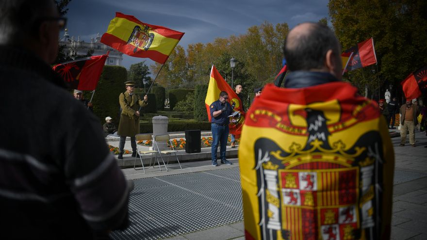 Los impulsores del manifiesto franquista redoblan su defensa del dictador con un primer acto: "Franco sigue brillando"