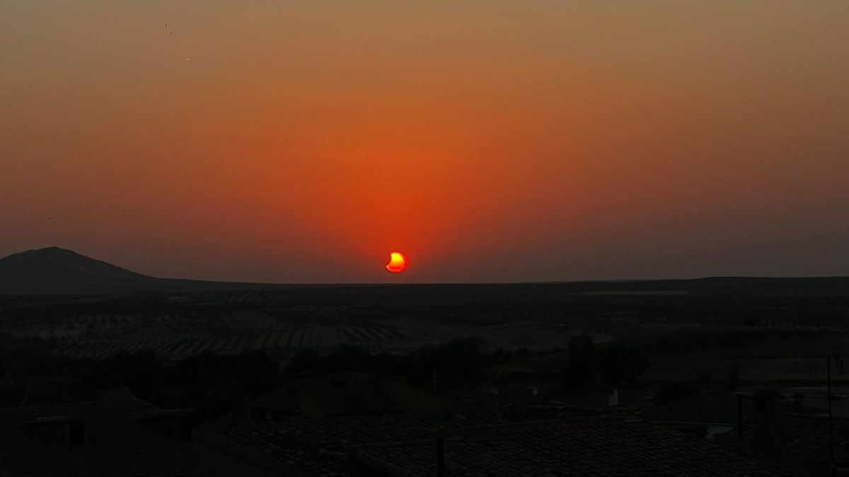 El eclipse total de Sol desde Almonacid de Toledo
