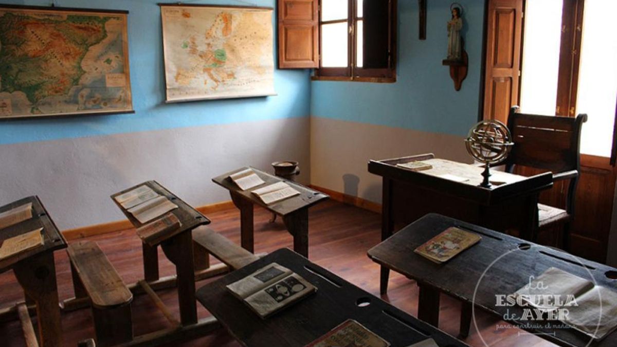 Otra de las aulas recuperadas en la comarca