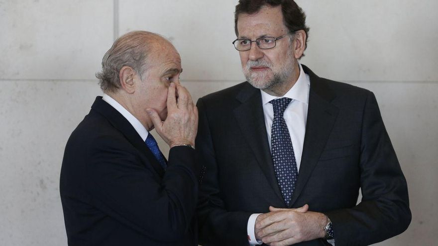 Fernández Díaz y Rajoy durante su etapa de Gobierno