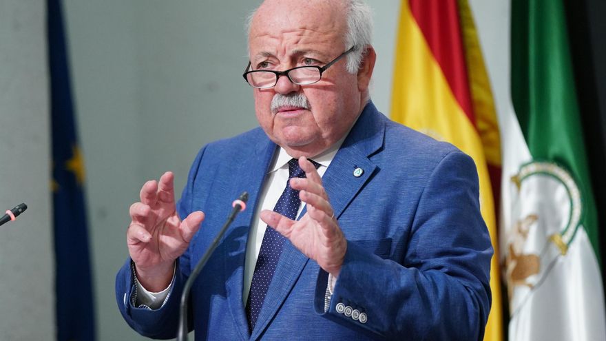 El consejero de Salud y Familias, Jesús Aguirre, en una foto de archivo.
