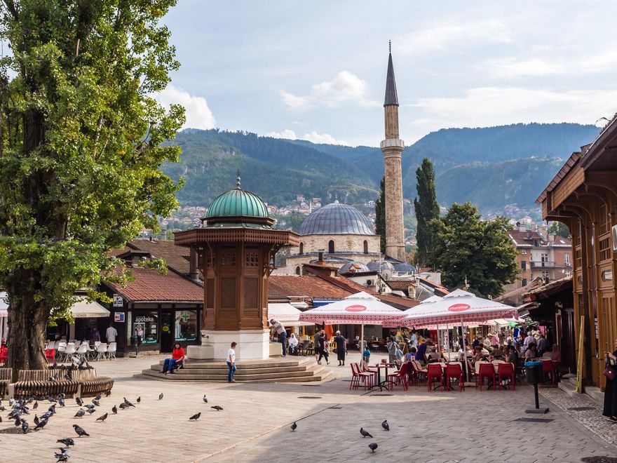 Corazón del Mercado Otomano de Sarajevo.
