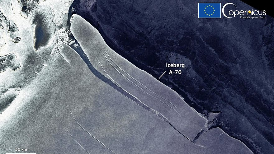 Un iceberg más grande que Tenerife y Gran Canaria juntas se desprende de la Antártida