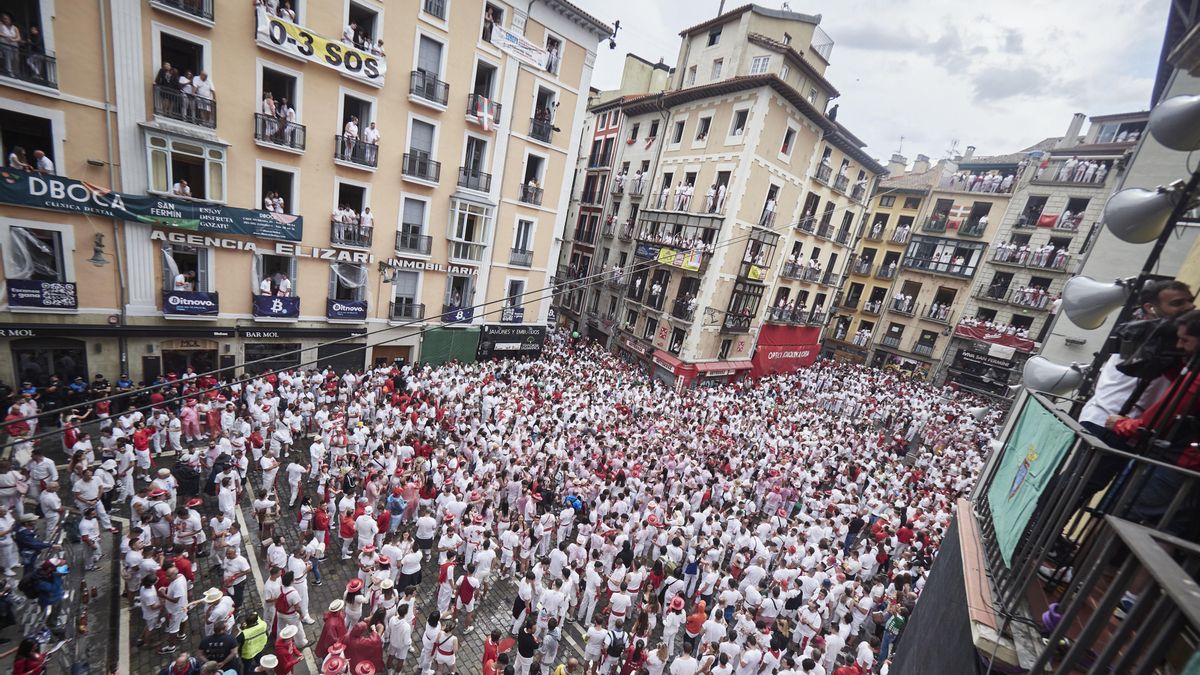 Chupinazo de Sanfermines de 2022.