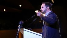 Santiago Abascal en un mitin de Vox en una imagen de archivo.