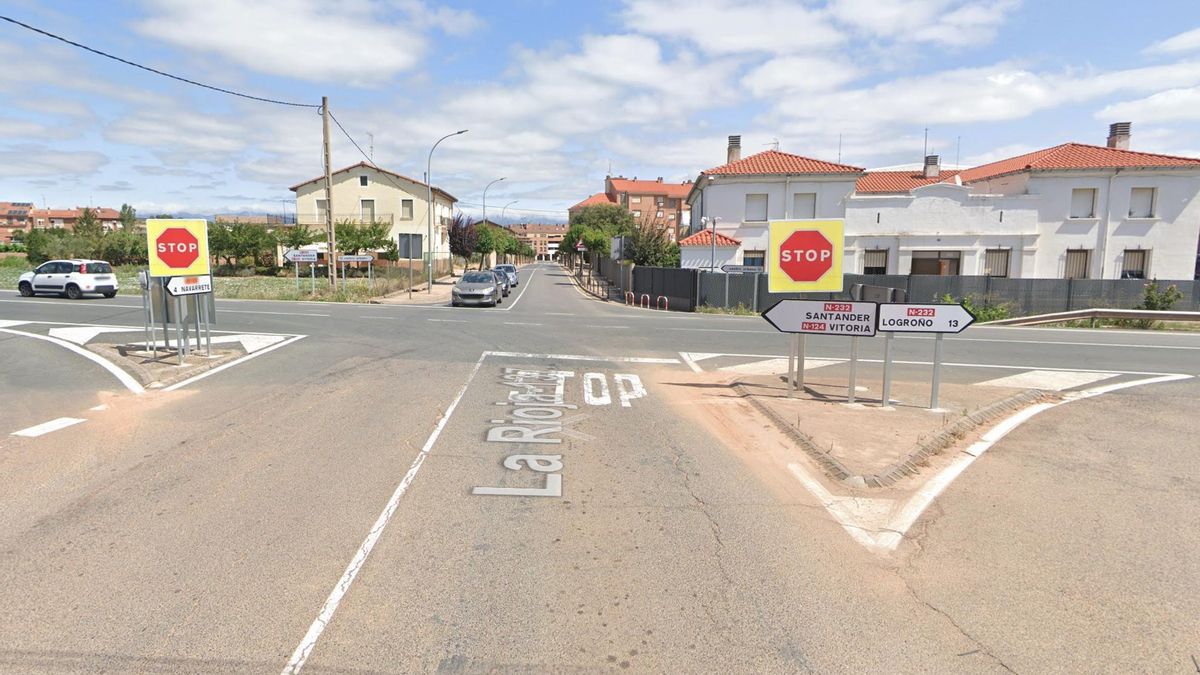 Cruce de la LR-137 y la N-232