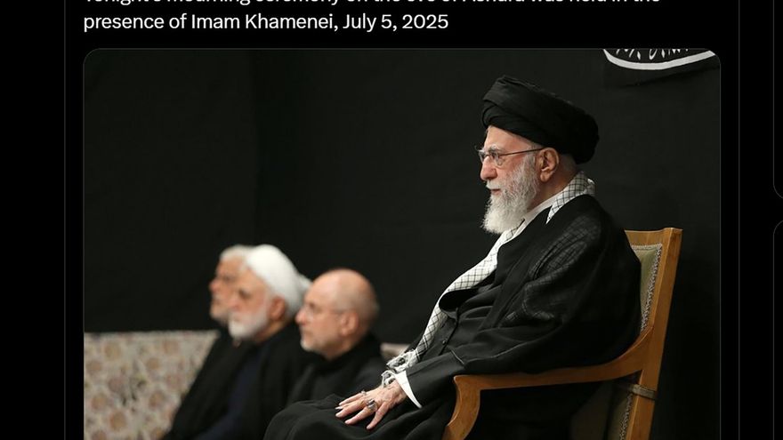 El líder supremo de Irán aparece por primera vez en público desde la guerra con Israel