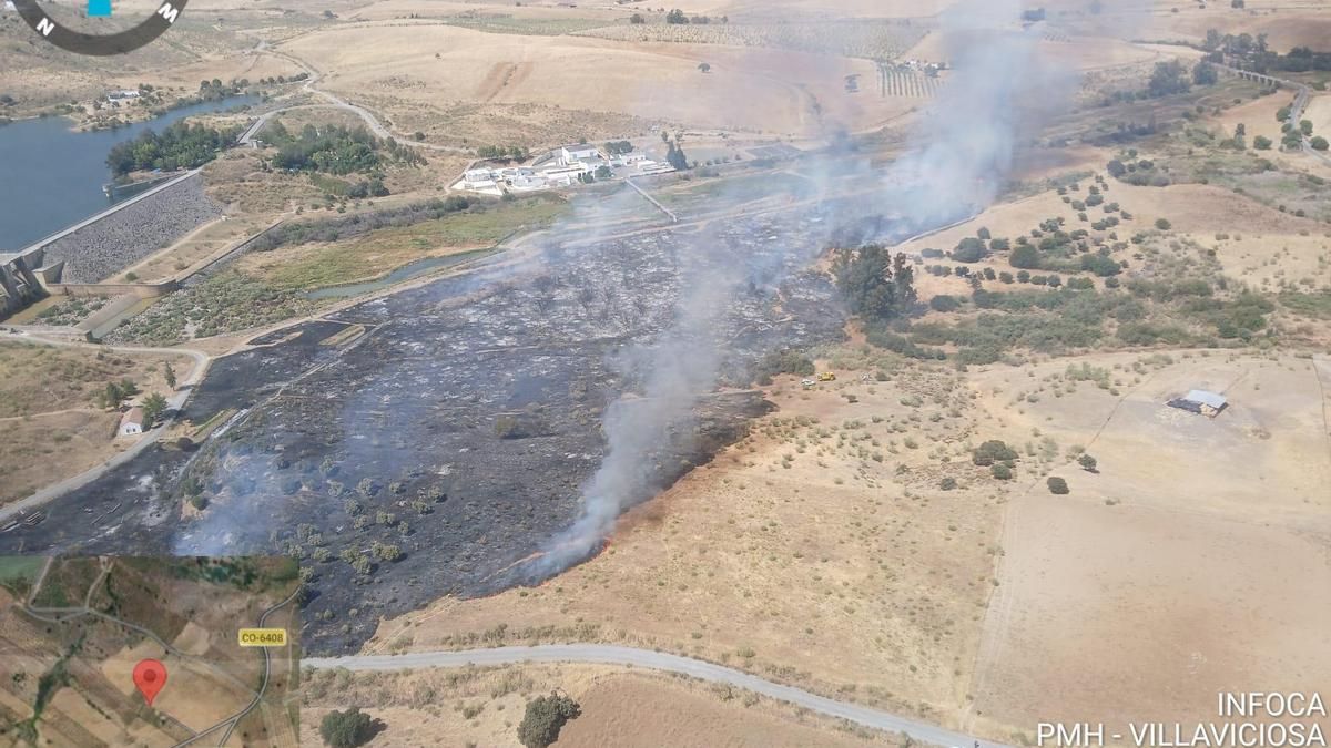 Incendio forestal en Belmez
