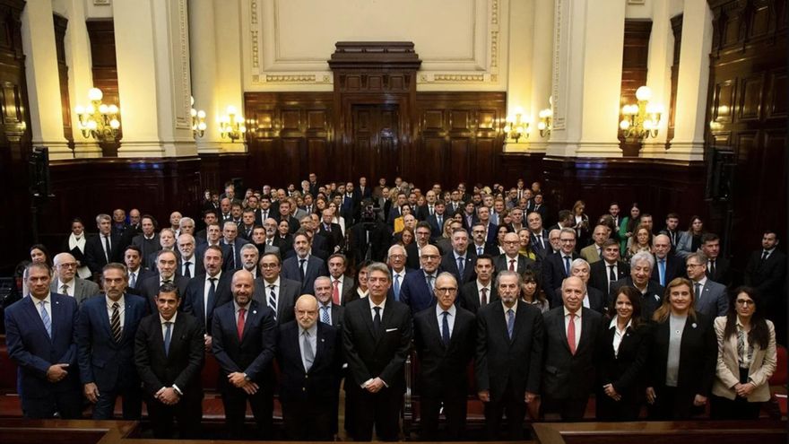 El aniversario de la reforma del 94 juntó a figuras del ámbito judicial en una foto