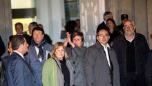 Los exmiembros de la Mesa del Parlament, en el Supremo