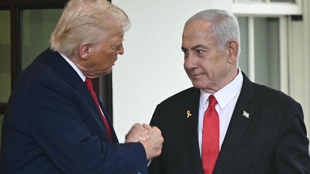 Donald Trump y Benjamin Netanyahu en la Casa Blanca, el 7 de abril de 2025.