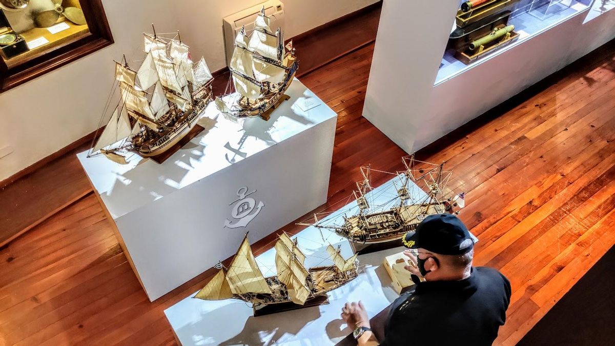 Maquetas navales en el Museo Naval de Santa Cruz de La Palma.