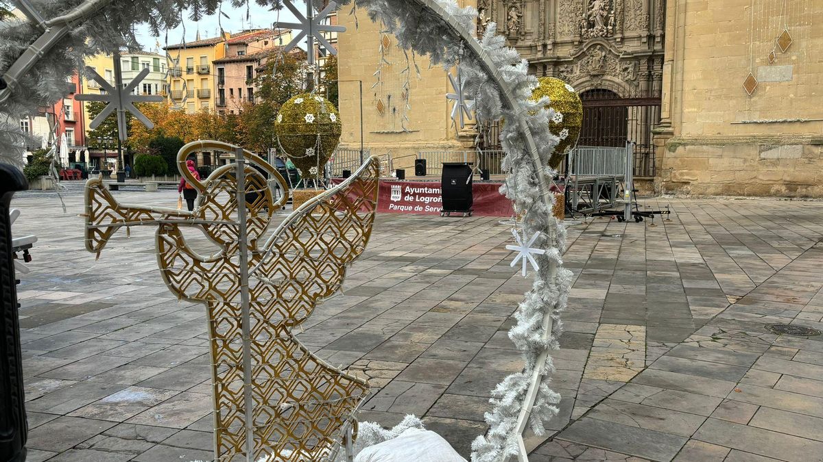 Más iluminación navideña de Logroño