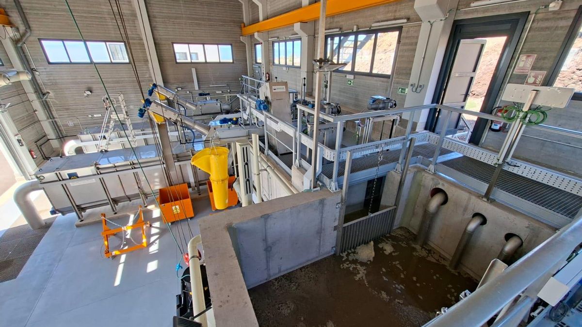 Instalaciones de la nueva depuradora del Oeste de Tenerife.