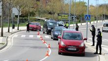 Controles en la ciudad de Zaragoza.