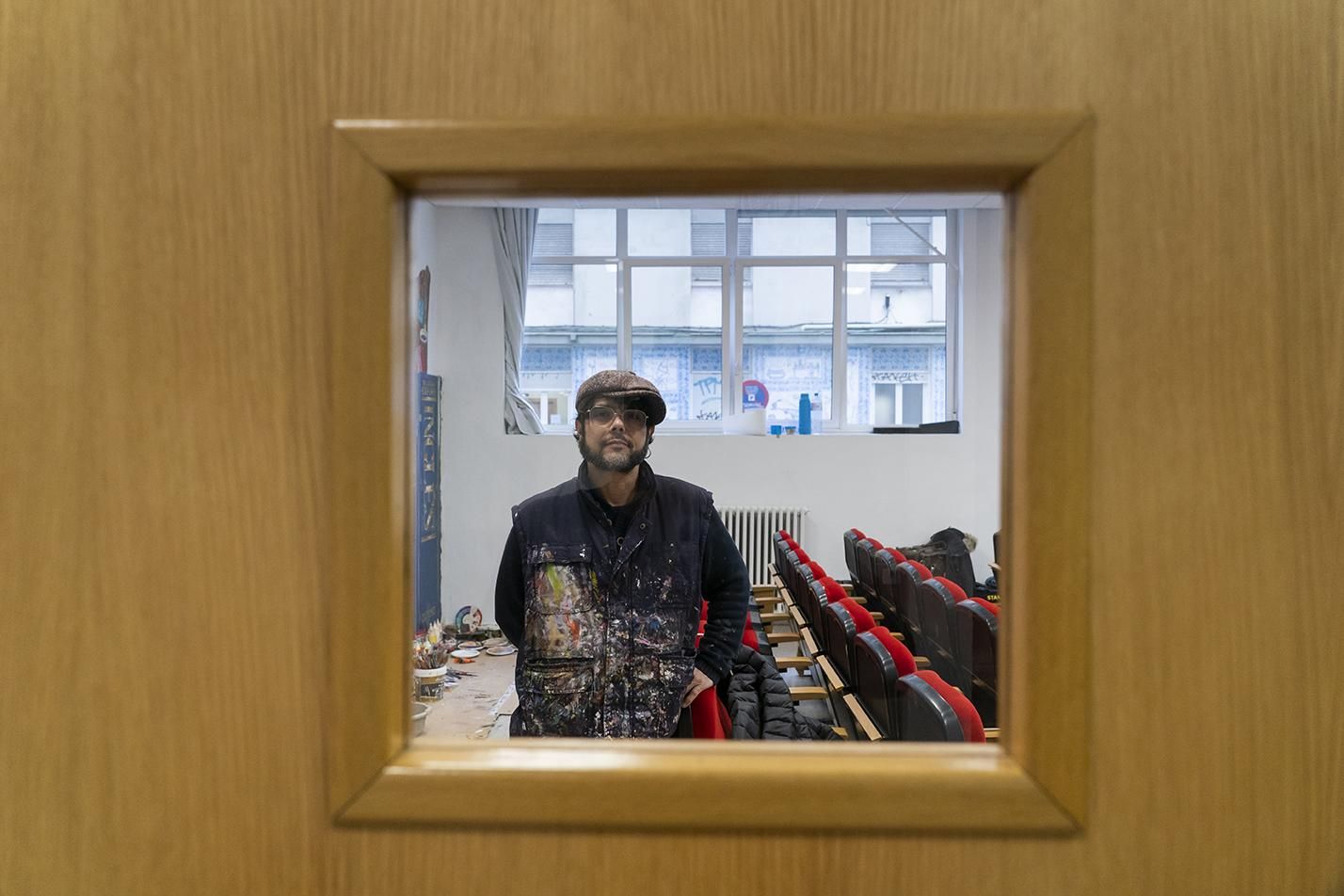 Santos de Veracruz en la Escuela Oficial de Idiomas de Santander.