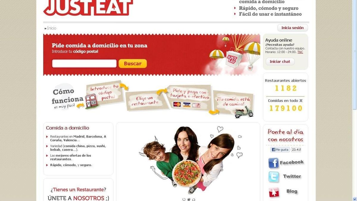 Just Eat adquiere Sindelantal, su principal competidor en España