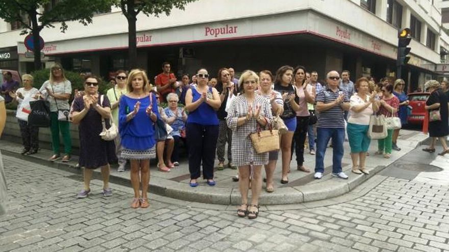 Ciudadanos frente al terror en la concentración de León capital.